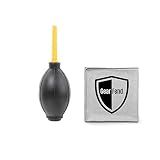 GearFend Dust Cleaner Strong Cleaning Air Blower for All DSLR Camera & Camcorders, Lens, LCD Screens, etc + Microfiber Cloth