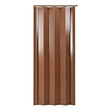 Techni Home Studio Series 32" W PVC Foldable Accordion Doors, Walnut