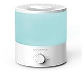 MegaWise Ultrasonic Cool Mist Humidifier SK7620 - 1.5L Capacity, Whisper-Quiet Operation, Adjustable Mist Output, Auto Shut-Off - Ideal for Home, Office, Baby Room, and Bedroom