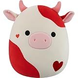 Squishmallows Original 12in Idris The Red and White Hearts Cow – Official Jazwares Valentine’s Day Plush (Medium-Sized)