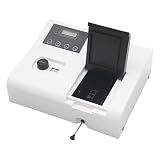 Visible Spectrophotometer, 721 Digital Lab Spectrophotometer 350-1020nm Tungsten Lamp Lab Equipment for Food, Environmental Testing