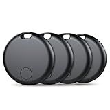 Tracker Air Tag-4 Pack: Smart Bluetooth Tracker, Item Finder Works with Apple Find My (iOS Only) App, Trakcer Tag Locator for Keys, Luggage, Satchel, Backpack etc. (Not for Android Devices)