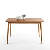 ZINUS Jen 47 Inch Dining Table, Solid Wood Kitchen Desk, Easy Assembly, Natural Brown