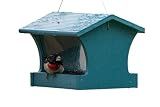 Birds Choice Medium Hopper Bird Feeder | 3lb Capacity | Lake Blue
