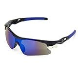 ZOSIMP Unisex Sports Sunglasses UV400 Protection Shatterproof Lenses Windproof Lightweight Frame for Running Cycling Mountain Climbing Outdoor Activities