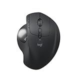 Logitech MX Ergo S Advanced Wireless Trackball Mouse, USB-C Rechargeable Wireless Ergonomic Mouse with Bluetooth and Encrypted Dongle, 6 Programmable Buttons, for PC/Mac - Graphite