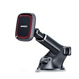 APPS2Car Magnetic Phone Mount for Car, Dashboard & Windshield Suction Cup Holder with Telescopic Arm, Requires Metal Plate for Proper Use, Fit for Android Smartphones(NOT for MagSafe)