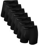 BAMBOO COOL Men's Underwear Breathable Boxer Briefs with Fly Moisture-Wicking Lightweight Underwear