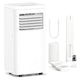 Electactic 8000 BTU Portable Air Conditioner for Rooms up to 450 Sq.Ft, 4 Modes Portable AC Unit with Cool, Dry, Fan and Sleep Modes, Remote and LED Display, Installation Kits for Home, Apartment
