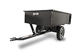Agri-Fab 45-0101 Steel Utility Lawn & Garden Dump Cart, For Riding Lawn Mowers, 12 cu ft/750# Capacity; 16" Pneumatic Wheels, Easy Foot-Lever Dumping