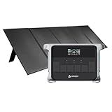 ARKEEP Portable Power Station, 2160Wh LiFePO4 Solar Generator with 600W Solar Panel, 2400W AC/140W USB-C 15 Outputs, 2Hr Fast Charge, APP Control for Camping, RV, Home Backup & Emergency Power
