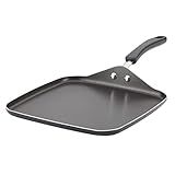 Farberware Cookstart DiamondMax Nonstick Square Grill Pan/Griddle, Dishwasher Safe, 11 Inch - Black