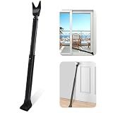 AceMining Upgraded Door Security Bar & Sliding Patio Bar, Heavy Duty Stoppers Adjustable Jammer for Home, Apartment, Travel (1 Pack,Black)