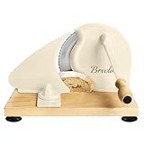 Manual Bread Slicer for Homemade Sourdough Bread, Adjustable Thickness&Evenly Slicing, Hand Crank Bread Slicer with Scale Line and Suction Cup, Serrated Blade Design, Patent