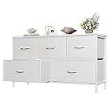 OLIXIS White Dresser for Bedroom, Wide Chest of Drawers for Clothes Storage