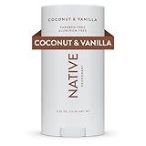 Native Deodorant Contains Naturally Derived Ingredients, 72 Hour Odor Control | Deodorant for Women and Men, Aluminum Free with Baking Soda, Coconut Oil and Shea Butter | Coconut & Vanilla