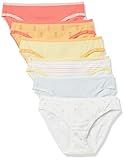 Amazon Essentials Women's Cotton Bikini Brief Underwear (Available in Plus Size), Pack of 6, Lemon/Multicolor/Pineapple/Stripe, X-Large