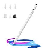Hastraith Dual Tip Stylus Pen for iPad 2025-2018,13 Mins Fast Charge with Tilt Sensitivity and Palm Rejection for iPad 11/10/9/8/7/6th Gen,Air 7/6/5/4/3/M3/M2, Pro 13"/12.9"/11"/M4, Mini 7/6/5th,White
