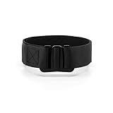 BUKL Element Ultralight Minimalist Belt, Aluminum Buckle & 1.5" MilSpec Nylon Strap | Black Buckle|Black | M (30 to 34)