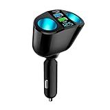 Ankuee 12V/24V Car Cigarette Lighter Splitter with USB-C