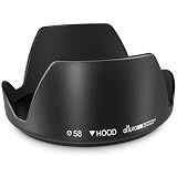 Altura Photo 58mm Camera Lens Hood for Canon Rebel T7, T6, EOS Accessories
