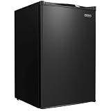 EUHOMY Upright freezer, 3.0Cubic Feet, Single Door Compact Mini Freezer with Reversible Door,Small freezer for Home/Dorms/Apartment/Office, Black