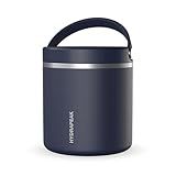 Hydrapeak 25oz Stainless Steel Vacuum Insulated Food Jar | for Hot Food and Cold Food, Wide Mouth Leak-Proof Soup for Adults, 10 Hours Hot and 16 Hours Cold (Navy)