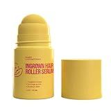 Base Laboratories Ingrown Hair Treatment - Roller Serum – Skin Smoothing Roll-On for Ingrown Hairs & Razor Bumps – Salicylic Acid, Glycolic Acid, Niacinamide – Bikini Line, Underarms & Legs (2oz)