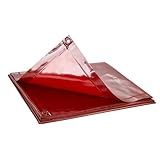 VEVOR Welding Curtain Screen, 6 x 6 FT Hanging Welding Curtain Wall, Flame-Resistant Vinyl Welding Protection Screens with 6-Level UV Protection & Hanging Holes, Portable for Workshop/Industrial Use