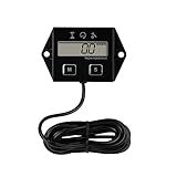 Yooreal Digital Inductive Tach Hour Meter,RPM Gauge Meter Tachometer for Lawn Mower Scooter Dirt Bike Tractor Generator Air Compressor Marine Motorcycle Snowblower Pressure Washer