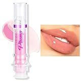 Erinde Lip Plumper Gloss, Natural Spicy Lip Plumping Booster, Ultra-Hydrating & Nourishing Plump Lip Plumper, Glossy Finish Fuller Lip Plumping Oil for Women Girls, 01#
