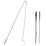 Lontcs Horse Lunge Whip for Training,5.9 Feet Long Stick with 6.3 Feet Drop, Detachable in 2 Sections – Equestrian Riding & Lunging Tool,Dressage Whips for Horses or Pig Accessories