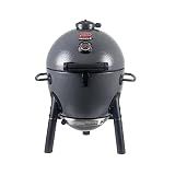 Char-Griller AKORN Jr. Portable Kamado Charcoal Grill and Smoker, Triple-Wall Insulated Steel with Cast Iron Grates and Locking Lid, 155 Sq. In. Cooking Area, Ash