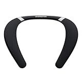 Monster Boomerang Neckband Bluetooth Speaker - Wireless Wearable Speaker with 12H Playtime, IPX7 Waterproof, True 3D Stereo Sound for Home, Sport, Outdoor - Black