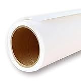 Yizhily Seamless Paper Background for Photography Photo Studio Backdrop Roll(53''x16.4' Arctic White)