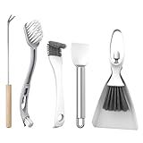 5-Piece Bird Cage Cleaning Brush Tool Set, Bird Cage Cleaner, Pet Cage Cleaning Kit, Suitable for Bird Cages, Rabbit Cages, Hamster Cages, Parrot Cages, and Other Small Pet Cage Accessories