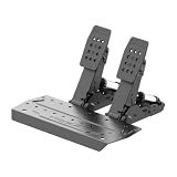 MOZA SRP2 Dual Pedals Set of Load Cell Brake and Throttle Pedal Equipped with 100KG Load Cell and 15-Bit Angle Sensor, CNC Aerospace-Grade Aluminum Fully Adjustable Pedal Angle Spacing and Height for PC Racing Game
