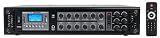 Rockville RCS180-6 180W 6-Zone 70v Commercial Amplifier, Bluetooth, USB/SD/RCA, Mic, Optical Inputs, FM, for Restaurants/Offices