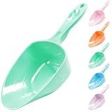 FURMYLOVE Melamine Pet Food Measuring Scoop, 1 Cup 1/2 Cup 1/4 Cup with Clear Measurement Lines for Dog, Cat, Bird, and Rabbit, Durable, Ergonomic Handle, Dishwasher safe-Green