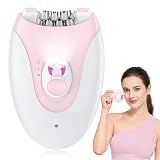 Epilator for Women Facial Hair Remover, Electric Hair Removal Device with 36 Tweezers, Long Lasting Smooth Skin 4–6 Weeks, 2 Speed Cordless USB, Wet Dry for Legs Arms Underarms Bikini Area Face