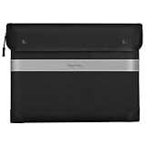Fireproof Document Bag – 5200°F Heat-Resistant, 14.2" x 10.6" Waterproof Money Pouch with 8-Layer Protection, Zipper and Snap Closure, Reflective Strip for Quick Access, Black