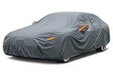 GUNHYI 16 Layers Car Cover Waterproof All Weather, Heavy Duty Outdoor Car Cover Universal Fit Sedan Toyota Camry, Tesla Model 3, Honda Accord, Nissan Altima, Kia K5/Stinger, Hyundai Sonata etc.