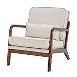 DUMOS Mid Century Modern Accent Chair, 16'' Seat Height Cozy Lounge Chair