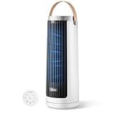 Levoit Tower Fan for Bedroom, 20dB Quiet Desk Fan, Portable Fan with 23ft/s