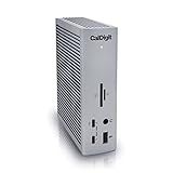 CalDigit TS4, 18-in-1 Thunderbolt 4 Docking Station, 98W Charging, 3* TBT4 (40Gb/s), 3* USB-C + 5* USB-A (10Gb/s), 2.5GbE LAN, 1*8K@30Hz or 2*6K@60Hz Displays, Mac/Windows/Chrome, 0.8m Certified Cable