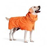 Spark Paws Dog Raincoat - Waterproof Rain Jacket w/Hood, Full Coverage
