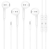 Wired Earbuds,2Pack Headphones Earbuds Wired 3.5mm in-Ear Earphones Noise Isolating Earphones with Microphone for iPhone, iPod, iPad, MP3,Samsung, Lightweight Earbuds with Volume Control Call