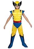 MARVEL Wolverine Official Youth Halloween Costume - Premium Quality Padded Jumpsuit with Plastic Mask Large
