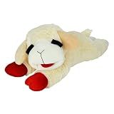 Multipet Lamb Chop Dog Plush Toy - Squeaky Toy for All Dogs - Extra Soft Plush - Stuffed Animal for Cuddling & Playing - Jumbo (24", Cream)