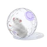 7.9 inch Hamster Ball, Exercise Toys, Running Ball, Clear Plastic Balls, Large Space, Easy to Clean, Hamster Cage Accessories, for Small and Medium Hamsters, Syrian Dwarf Hamster, Purple